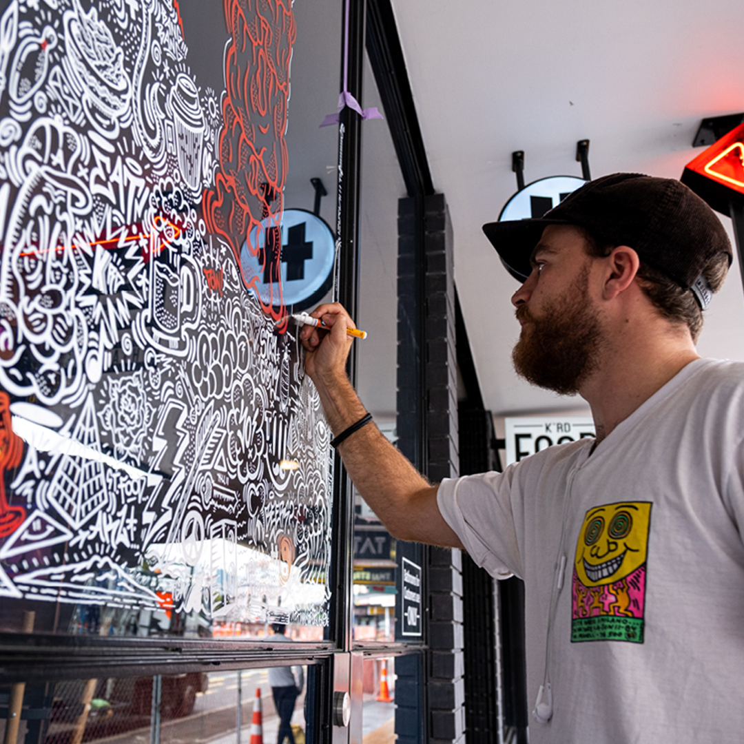 Limn Gallery Sketch Live Art Drawing and doodling Auckland New Zealand Finn Gerry Wilson