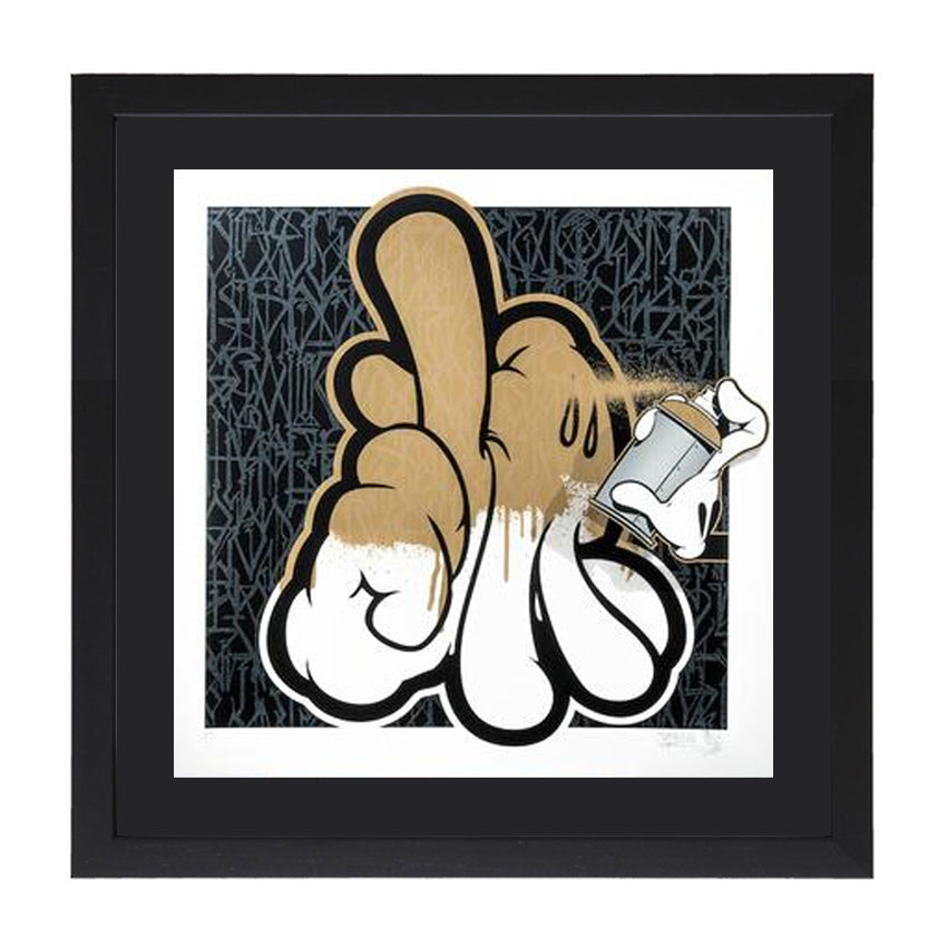 その他 SIGNED OG Slick LA Hands Poster PRINT OG Slick x DEFER - LA Hands Painted Gold | Limited Edition