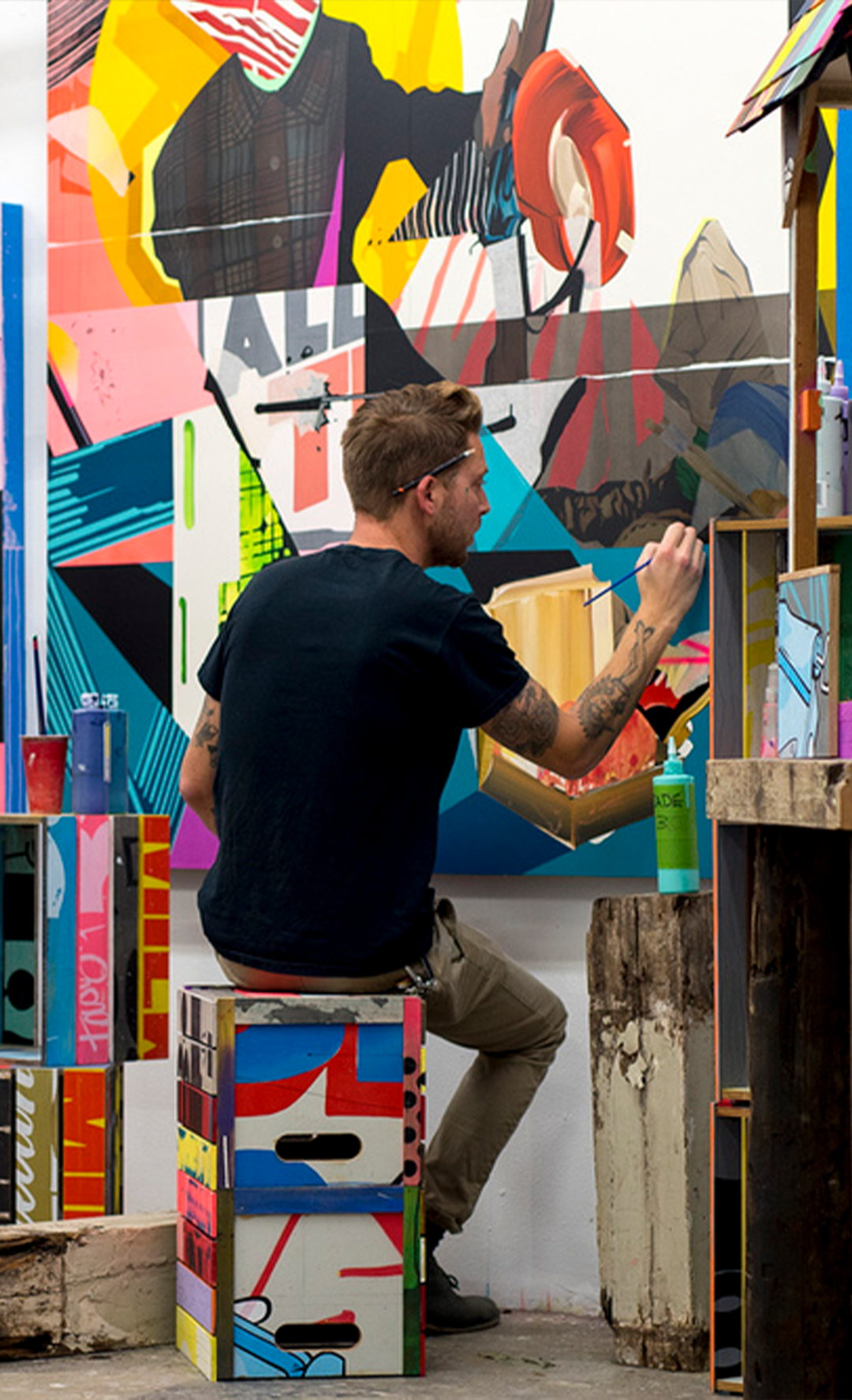 POSE USA New Zealand Artist Urban Street Art NZ Limn Gallery