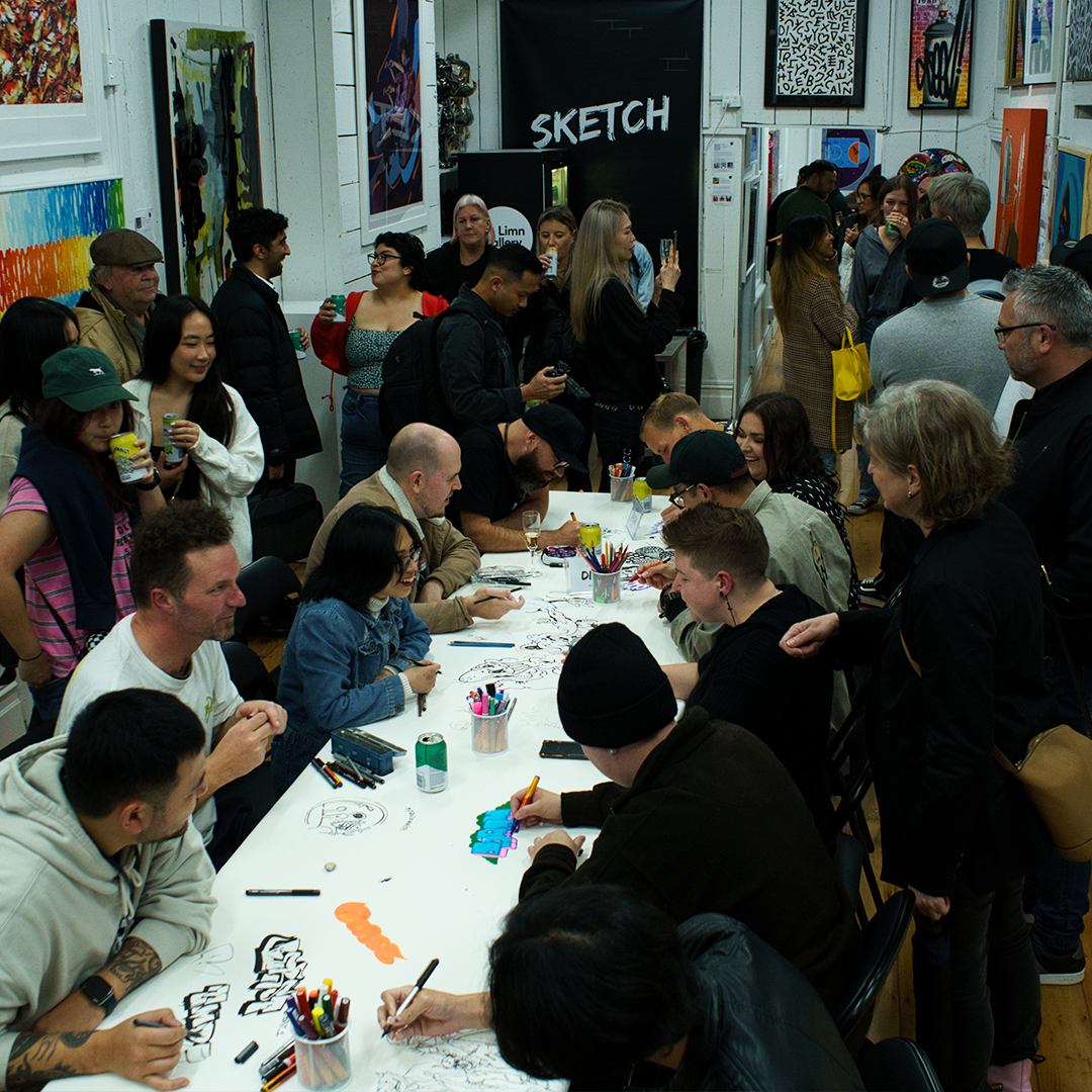 Limn Gallery Sketch Live Art Drawing and doodling Auckland New Zealand