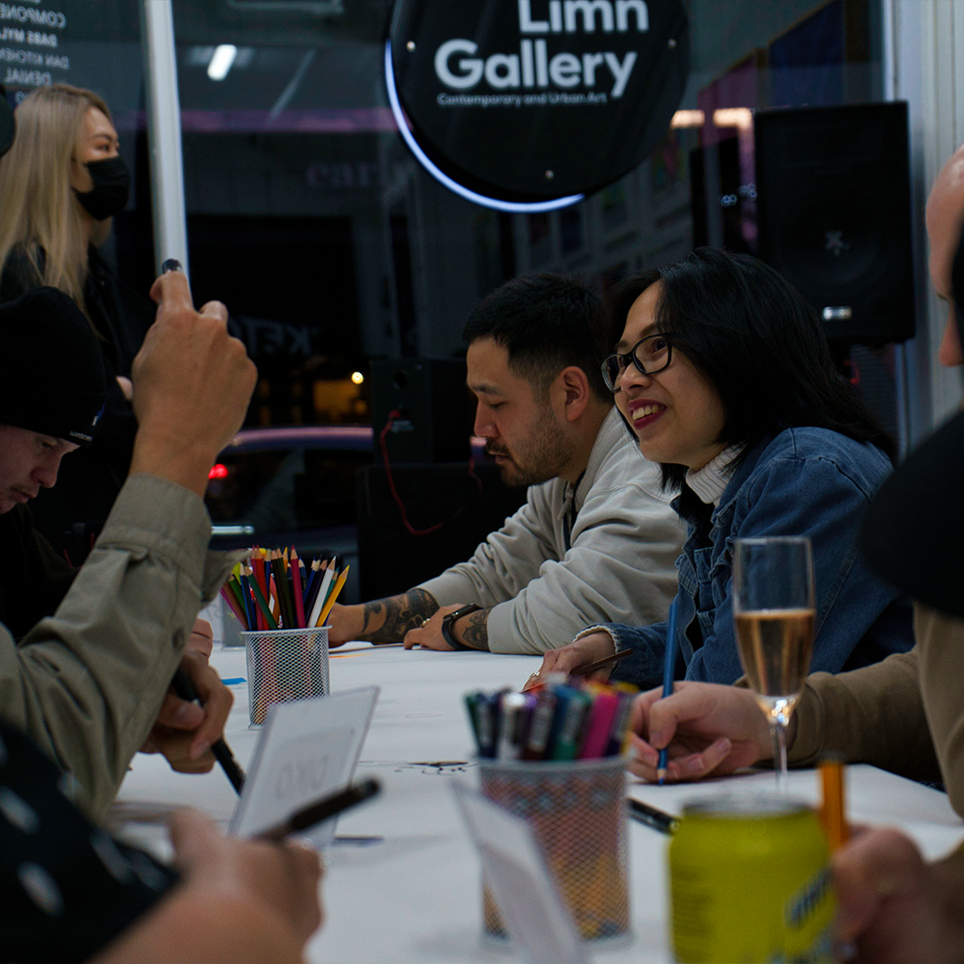 Limn Gallery Sketch Live Art Drawing and doodling Auckland New Zealand Berst