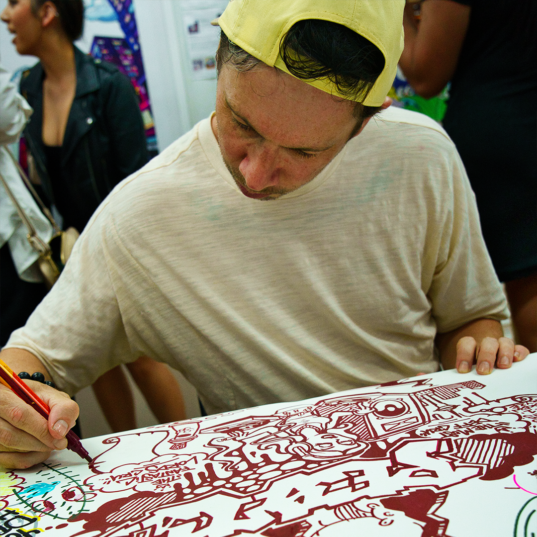 Limn Gallery Sketch Live Art Drawing Doodling Auckland New Zealand Jonny 4Higher
