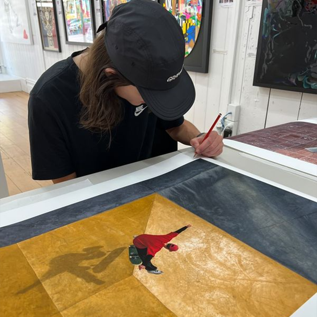 Petra Leary Photographer Freestyle Art Skate Deck Group Show exhibition at Limn Gallery Auckland New Zealand Skateboarding
