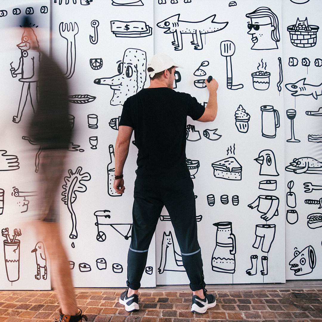 Andrew J Steel Limn Gallery Monochrome International Urban Art Group Show Auckland New Zealand