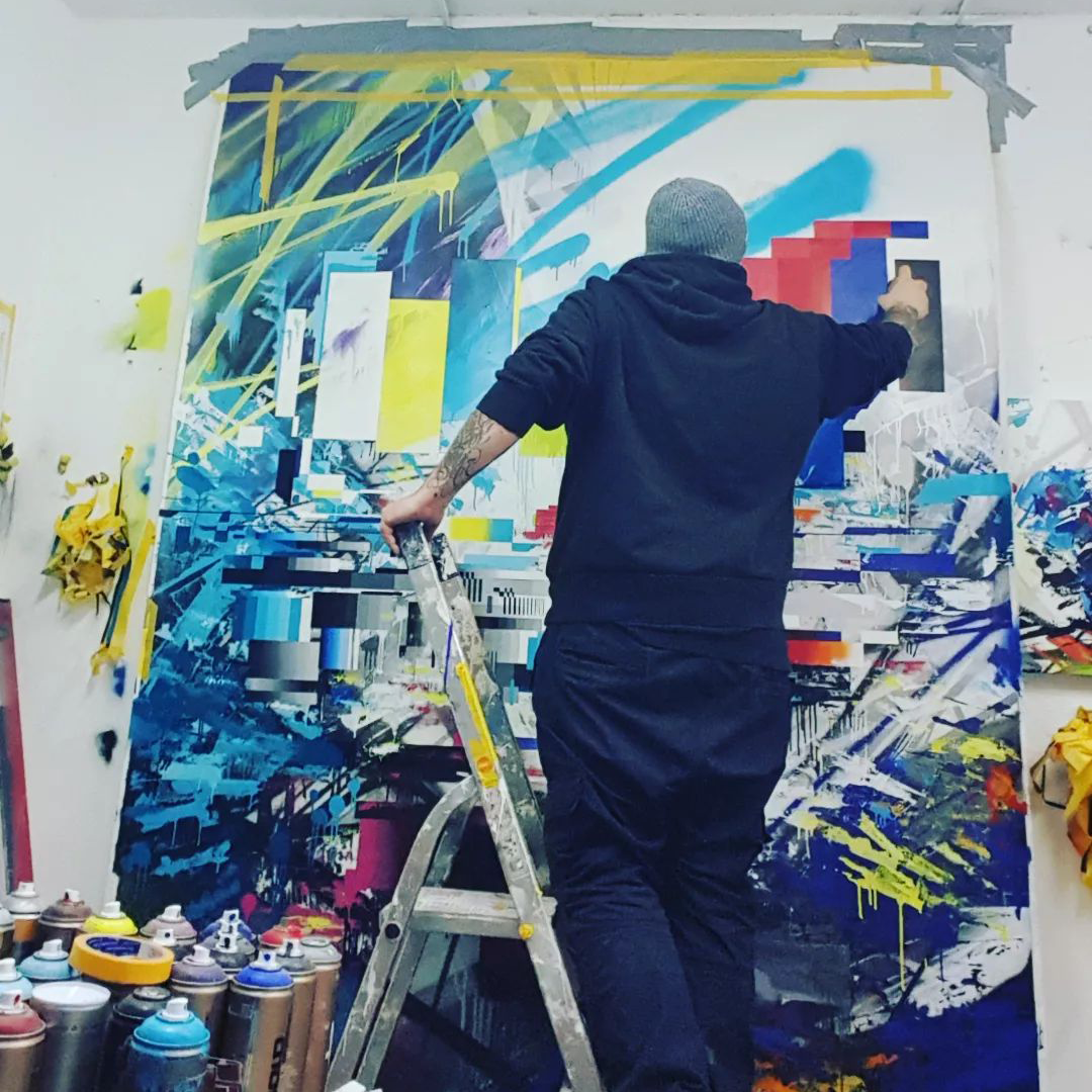 Marcus Genesius WOW123 Artist Germany Limn Gallery Monochrome International Urban Art Group Show Auckland New Zealand