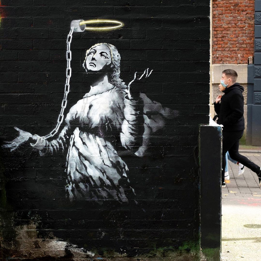 Zedsy artist England Limn Gallery Monochrome International Urban Art Group Show Auckland New Zealand banksy