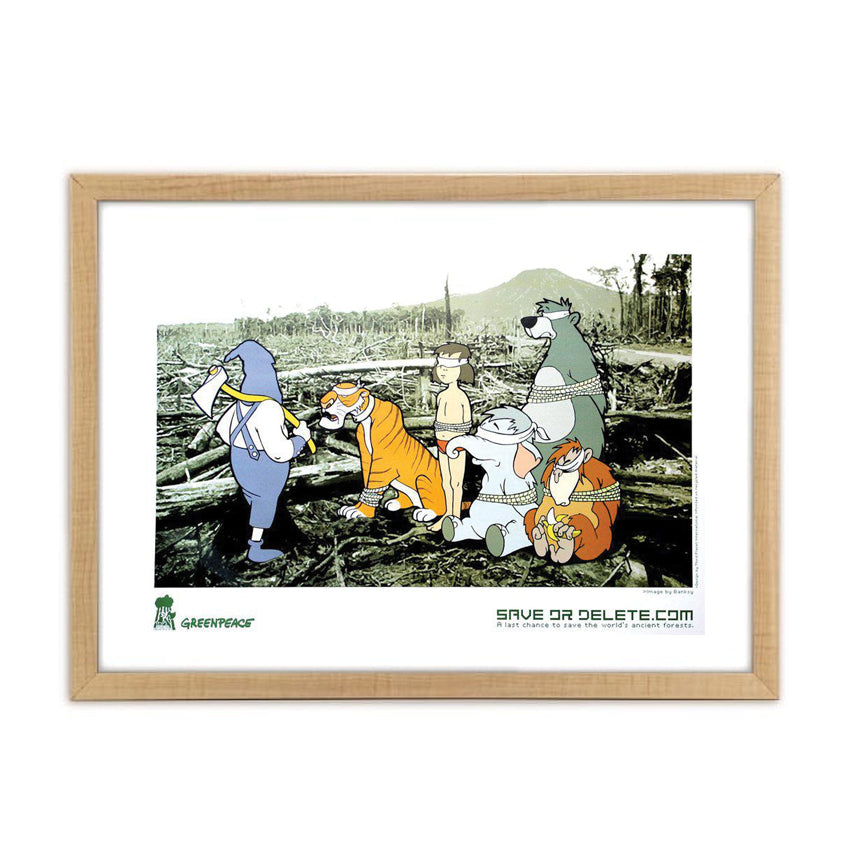 Banksy-save-or-delete-greenpeace-poster-Limn-Gallery-NZ