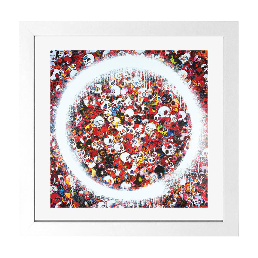 Enso Memento Mori Red limited edition print Takashi Murakami Limn Gallery