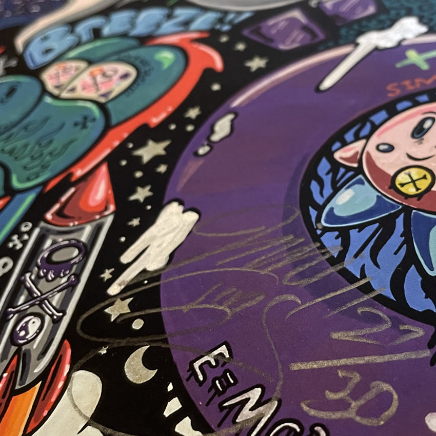 Jimi Grins Limited Edition Ghost print signature