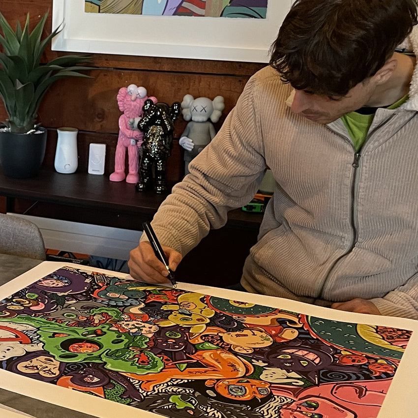 Jimi Grins Limited Edition Ghost print signed