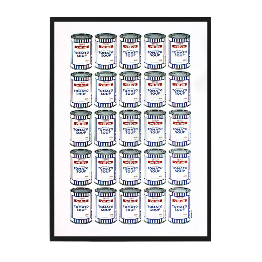 Banksy - Tesco Tomato Soup Print | Urban Art NZ | Limn Gallery